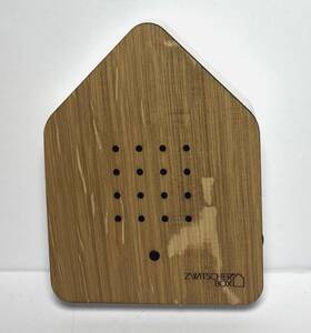 Zwitscherbox 00678 Bird Sound Therapy Machine With Motion Sensor Wood Grain And White