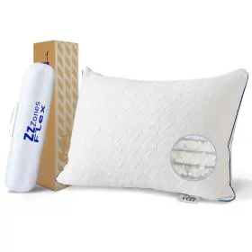 Zzzones 755086788938 2025 Flex Custom Bed Pillow Bendable Shapes Stress Free Multiple Sleep Posi