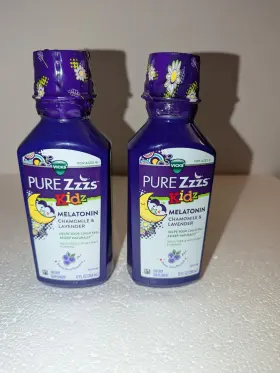 Zzzquil 313107969997 2 Vicks Pure Zzzs Kidz Liquid Melatonin Kids Children Sleep Aid 12oz 11/25 1/26