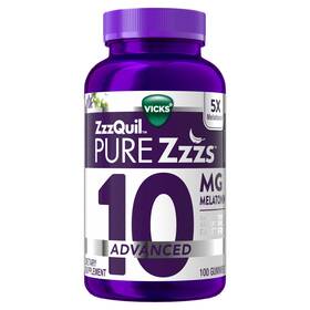 Zzzquil 323900033177 100 Count Pure Zzzs Advanced Melatonin Gummies Sleep Aid With Chamomile