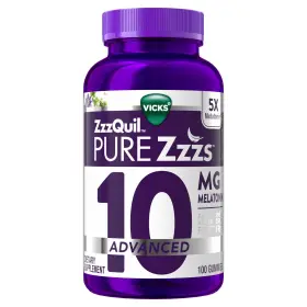 Zzzquil 323900033177 100 Count Pure Zzzs Advanced Melatonin Gummies Sleep Aid With Chamomile