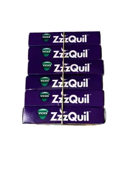 323900038028-1a Zzzquil Vicks Nighttime Sleep Aid 25mg Diphenhydramine Hcl 72 Total 12ea Pk
