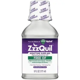 37000-0431-06 Zzzquil Vicks Nighttime Sleep Aid Diphenhydramine Hci Soothing Berry Flavor 6 Oz
