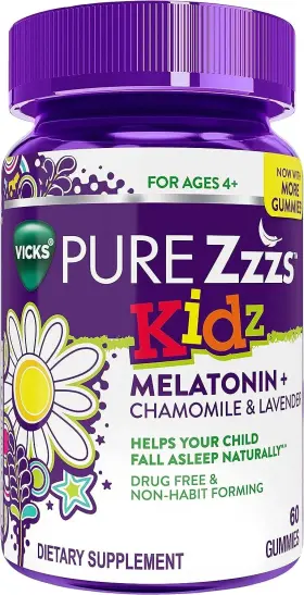 Zzzquil 711181532036 Kidz Melatonin Sleep Aid Gummies For Kids And Children 60 Ct