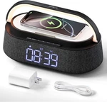 Freefish Bluetooth Speaker With Fast Wireless Charger,fm Radio,touch Led Night New. Price: $47.99.