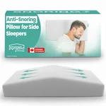 Anti Snoring Pillow For Side Sleepers Memory Foam Neck Support Pyramid New. Price: $69.99.