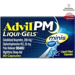 Powerful Pm Liqui-gels Minis 80 Liquid Capsules For Pain & Restful Sleep New. Price: $31.34.