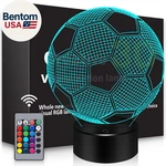 Soccer Gifts 3D Night LIGHT,16 Colors Changing Touch/remote Contro, Il New. Price: $27.00.