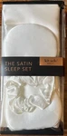 Kitsch Beauty The Satin Sleep 3 Piece Set Ivory Pillowcase Eye Mask Scrunchie New. Price: $14.99.