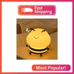 Bestfaith Cute Bee Kids Night Light, Led Squishy Lamp, Dimmable Nursery New. Price: $14.29.