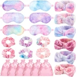 Wavwavw 24 Pcs Sleepover Supplies For Women Spa Headband Plush Eye Mask Bow Make New. Price: $30.99.