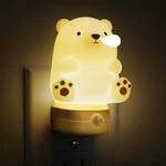 Night Light For Kids, 3D Cute Bear Plug In, Dusk To Dawn Nursery New. Price: $21.86.