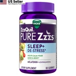 Vicks Pure Zzzs De-stress 2MG Melatonin Gummies Ashwagandha Support 60CT New. Price: $27.66.