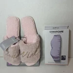 Weighted Satin Eye Mask & Cloud Nine Slippers Self Care Gift Set Christmas Girls New. Price: $9.50.