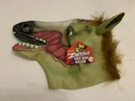 2014 Accoutrements Archie Mcphee Latex Halloween Zombie Horse Mask Used. Price: $17.50.