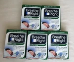 (5) Breathe Right Nasal Strips Extra Clear For Sensitive Skin 10 Each Total 50 New. Price: $16.95.