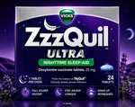 Zzzquil Ultra Nighttime Sleep-aid Tablets, Doxylamine Succinate 25 Mg, 24 Count New. Price: $46.79.