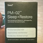 Seed PM-02 Sleep+restore Melatonin Ashwagandha Gaba 30 Capsules New. Price: $35.00.