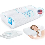 Zibroges Bed For Neck Pain Relief, Memory Foam Pillow, Contour New. Price: $55.99.