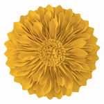 Jwh 3D Flower Throw Pillow Cover Decorative X 12", Golden Yellow New. Price: $34.99.