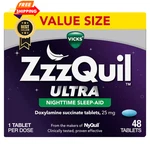 Zzzquil Ultra, Sleep Aid, Doxylamine Succinate 25MG, 48 Count (pack Of 1) New. Price: $37.99.