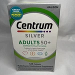 Nib Centrum Silver Adults 50+ Multivitamins - 125 Tablets Expire 5/2027 New. Price: $19.95.