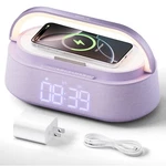 Freefish Bluetooth Speaker With Wireless Charger, Fm Radio, Dimmer Night Ligh... New. Price: $97.62.