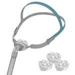 Complete Nasal Cpap Kit: Headgear, Frame, Tube & 3 Pillows New. Price: $90.33.