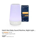 Hatch Baby Rest+ Night Light Sound Never Opened New. Price: $55.00.