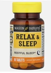 Mason Natural Relax & Sleep, Formulation Healthy 90 Tablets New. Price: $12.99.