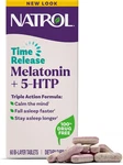 Natrol Melatonin + 5-HTP Time Release Sleep Aid, Triple Action Formula 60 Days New. Price: $21.09.