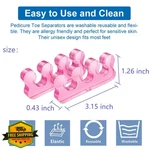 Zaxsota Pedicure Toe Separators Gel Bunion Relief Nail Polish New. Price: $20.00.