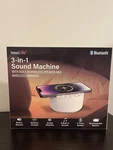 Innovibe 3-IN-1 Machine White Wireless Speaker Charger 6 Sleep Sounds.. Price: $10.00.