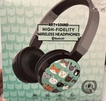 Art+sound Wireless Bluetooth Headphones Mint Colored W/cat Print. Open Box.. Price: $30.00.