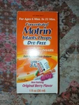 Motrin Infant Drops Oral Suspension Dye-free Pain/fever Reliever 1 Oz: Berry New. Price: $9.99.