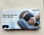 Brookstone Spa Heated Relief Eye Mask Navy Hot Cold Therapy Microwave Safe New. Price: $17.05.