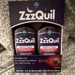 Vicks Zzzquil Night Pain Sleep-aid Reliever Black Cherry 2X12 Fl Oz New. Price: $18.88.