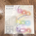 Brookstone 16.4 Ft Sound-reactive Color-changing Led Light Strip Remote New. Price: $17.43.