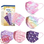 Newla Kids Disposable Face Masks 50 Pack Unicorn Pattern 3 Ply 4-12 Yrs. Price: $20.00.