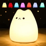 Zklili Cute Cat Lamp, Night Light For Girls Bedroom, 9*8.9*10.2CM, New. Price: $17.17.