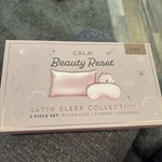 Cala Beauty Reset Pink Pillow Case Eye Mask Scrunchie Satin Sleep Collection New. Price: $9.99.