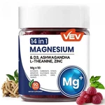 Vev Magnesium Gummies 14-IN-1 With Ashwagandha D3 Zinc High Absorption Sleep 90C New. Price: $15.99.