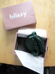 Blissy Handmade Mulberry Silk Sleep Mask, Emerald Green, New. Price: $22.99.