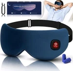 Zinpaza Cordless Heated Sleep Mask, Blue, 100% Blackout, Breathable, Lightweight New. Price: $9.99.