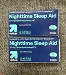 New Boxes Up & Nighttime Sleep Aid 50MG 32 Softgels Each Exp 10/2027. Price: $10.99.