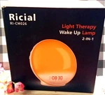 Ricial Wake Up Light Sunrise Alarm Clock, 10000 Lux Dimmable, Sound Therapy Open. Price: $24.55.