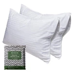Beckham Hotel Collection Queen Size White Pillow Protector With Zipper Set Of.... Price: $39.04.