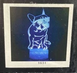 New Nice Dream Led 3D Lamp Illusion Night Light, Dog With Glasses, Style #1631. Price: $15.00.
