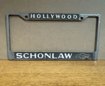 Schonlaw Chevrolet Hollywood Dealer License Frame 1929-1988 Sunset Strip Chevy Used. Price: $199.99.