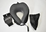 Fosmon Memory Foam Travel Neck Pillow Soft Comfortable Gray Black 9.45" X 10.63" New. Price: $23.47.
